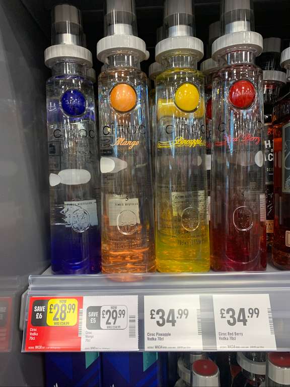 Ciroc Premium Vodka 70cl £28.99 @ The Food Warehouse (Iceland) Bishop Auckland