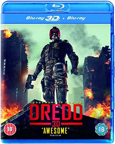 Used Very Good: Dredd 3D Blu Ray with code