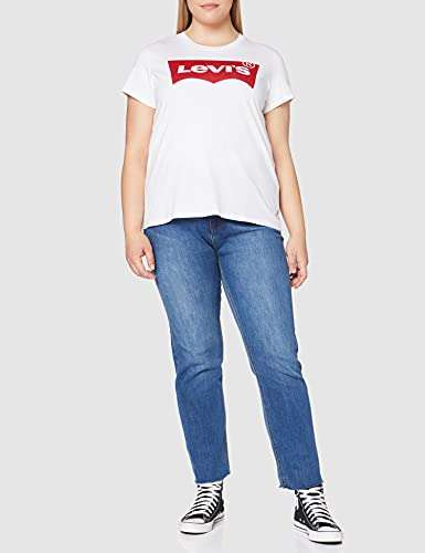 Levi's Women's The Perfect Tee T-Shirt (Batwing White)