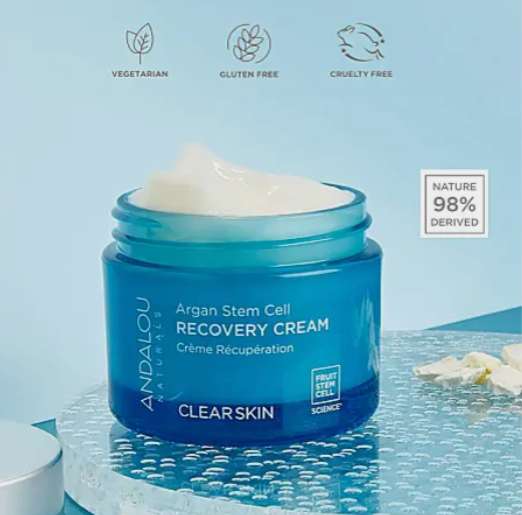 Clear Skin Argan Stem Cell Recovery Cream - 50g with code