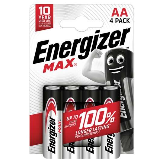 Energizer Max 4 x AA / AAA Batteries (Buy 1 get 1 free) 2pk for £4.95 @ Coop Food