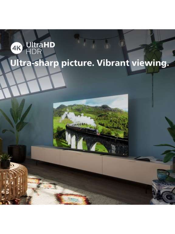 Philips 65PUS7608 (2023) LED HDR 4K Ultra HD Smart TV, 65 inch with Freeview Play & Dolby Atmos, Anthracite Grey