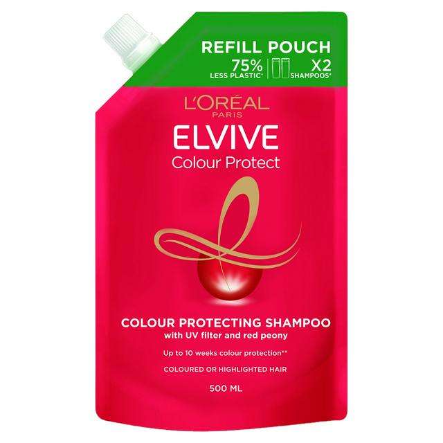 Loreal colour protect shampoo refill pouch - 500 ml (Nectar price)