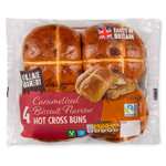 Specially Selected Hot Cross Buns 4 Pack (Banoffee / White Chocolate & Raspberry / Luxury Fruited)