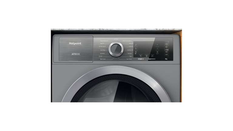 Hotpoint H8 W946SB UK Washing Machine - Silver - £268.31 with code @ Hot Point
