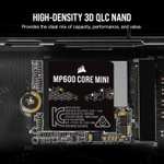 1TB Corsair MP600 CORE MINI, M.2 (2230) PCIe 4.0 (x4) NVMe SSD, 5000MB/s Read, 3800MB/s Write, 650k/900k IOPS