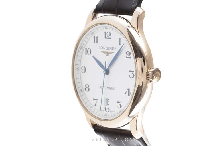 Brown Leather Strap Watch (18K Gold 