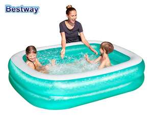 Bestway Blue Rectangular Family Paddling Pool - £24.99 @ Lidl
