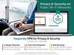 Kaspersky Total Security 2023 10 Devices 2 Years Antivirus, Secure VPN and Password Manager PC/Mac/Android | UK Online Code £25.99 @ Amazon