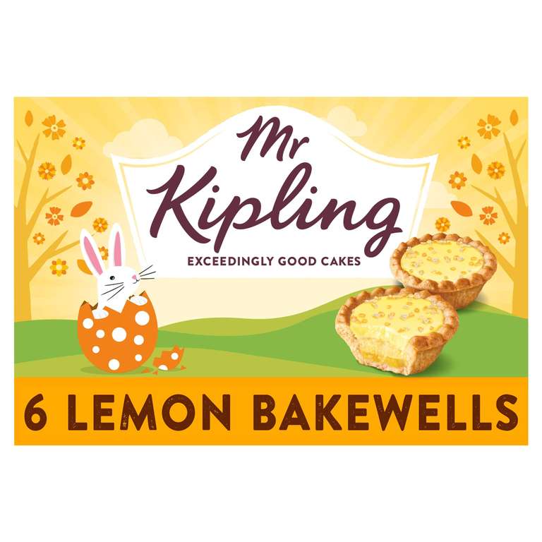 Mr Kipling 6 Lemon Bakewells 87p @ Iceland