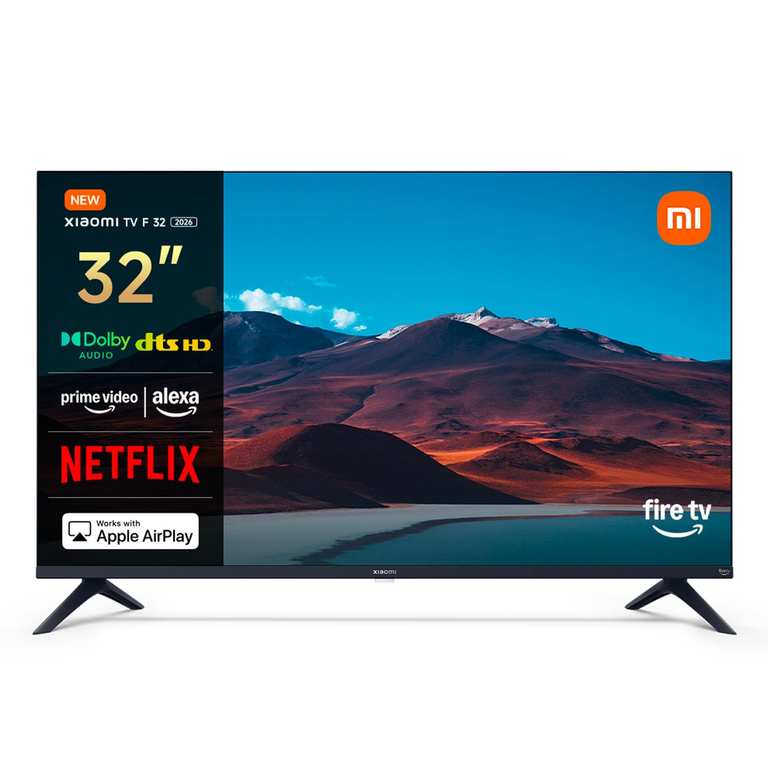 XIAOMI TV F 32" HD, Smart TV, Fire TV, Dolby Audio, DTS Virtual:X S Alexa Voice Control