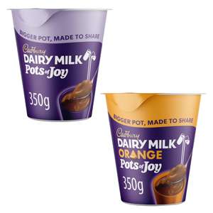 Cadbury Dairy Milk Pots of Joy 350g (Original / Orange) (Nectar Price)