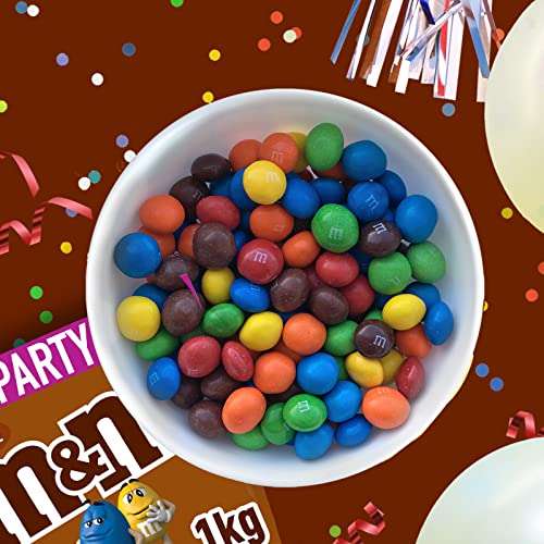 M&M's Chocolate Party Bulk Bag, Chocolate Gift, Movie Night Snacks, 1kg - £7 (£5.95 or £5.60 on Subscribe & Save) @ Amazon
