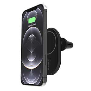 Belkin BoostCharge Wireless Charging Magnetic Car Phone Mount Holder, Compatible with MagSafe Enabled iPhone 14/14 £24.99 @ Amazon