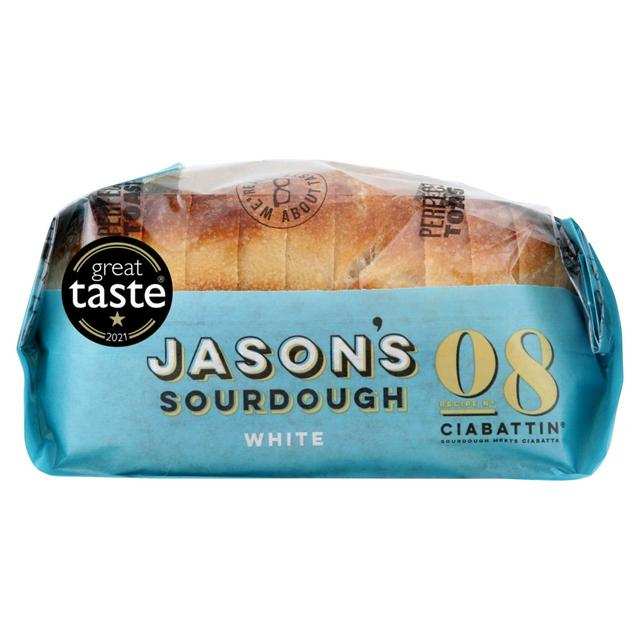 Jason's Sourdough White Ciabattin Bread 580g / Jason's Sourdough Grains & Seeds Ciabatt Bread (Nectar Card)