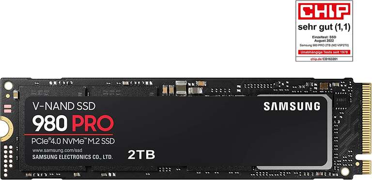 Samsung 980 PRO M.2 NVMe SSD 2 TB £178.97 (+£40 Samsung Cashback) @ Amazon
