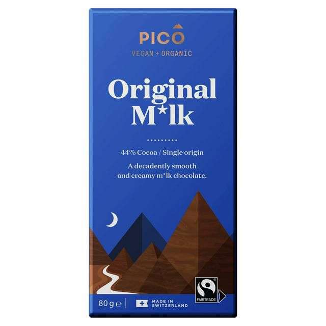 Pico Organic Vegan Original M*lk Chocolate 80g (Cromwell Road, London)