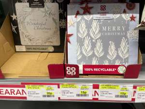 Co-op luxury Christmas cards reduced to 30p Instore @ Co-Op (Thorton-Cleveleys)