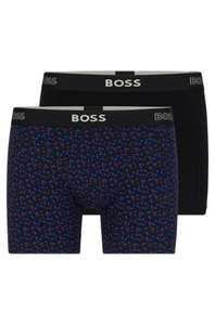 2 Pairs of Boss Print Boxers - Small