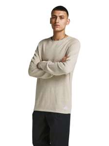 Jack and Jones Men's Sweater -Off White - XL (£6.03 with student prime)