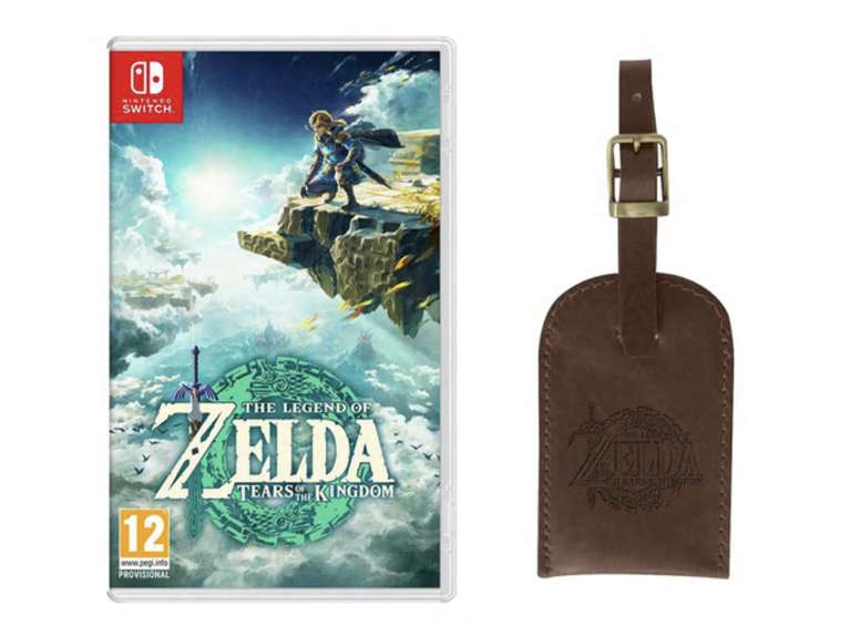 The Legend of Zelda: Tears of the Kingdom & Zelda Luggage Tag Bundle - £47.99 with code @ Currys
