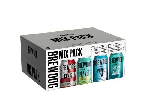 BrewDog Variety Pack - 12 x 330ml Cans - Craft Beer Gift Sets - Vegan Friendly £14 @ Dispatches from Amazon Sold by BrewDog