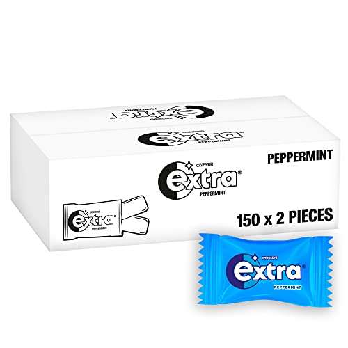 Extra Peppermint Chewing Gum 2-Piece x 150 Chewing Gum Pieces, (300 in Total) £8.39 / £8.38 via sub and save @ Amazon