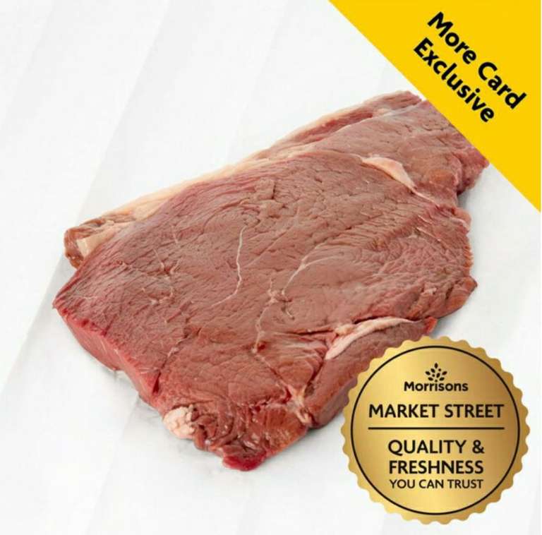 Prepared Rump Steak - £9.99/KG In Store @ Morrisons (More Card)