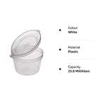 KONAMO Plastic case, White, Pack of 100 - £3.85 @ Amazon