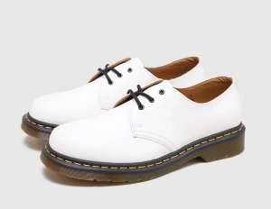Dr Martens 1461 shoes white smooth leather £60 delivered with code @ Size?