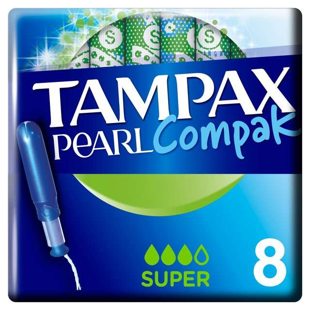 Tampax Compak Pearl Super 8 Pack - 80p with free collection @ Wilko