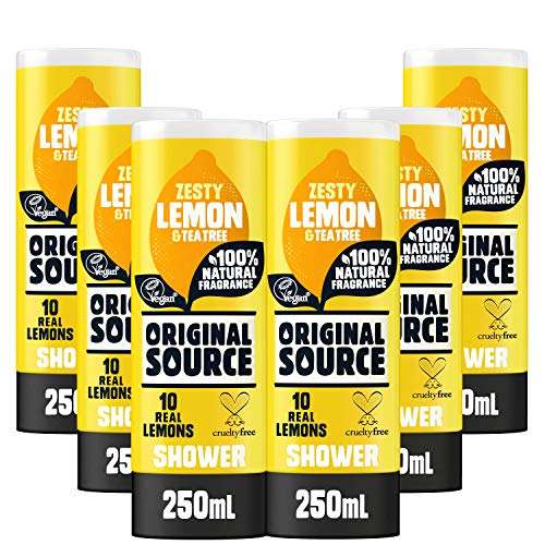 Original Source Lemon & Tea Tree / Sea Salt and Samphire 6x250ml (£5.70/£5.10 Subscribe & Save) + 5% off 1st S&S