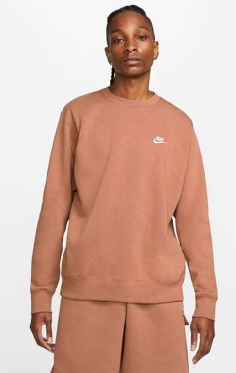 Nike sportswear club crew sweatshirt - mineral clay £19.99 delivered at Sports Direct RRP £49.99