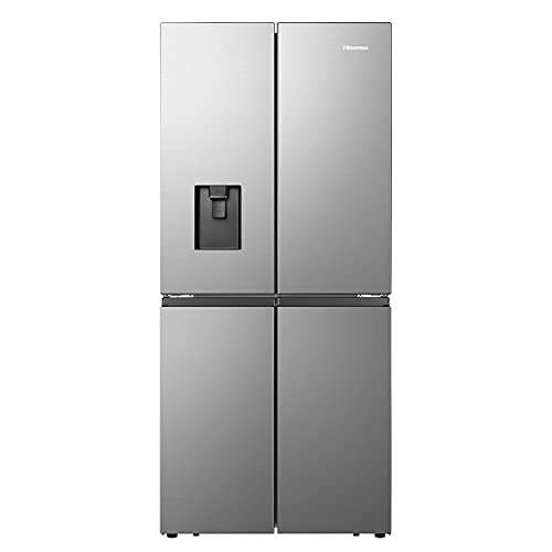 Hisense RQ560N4WCF Freestanding American Fridge Freezer Cross Door, No Frost, 454 liters, Stainless Steel, £649.99 @ Amazon