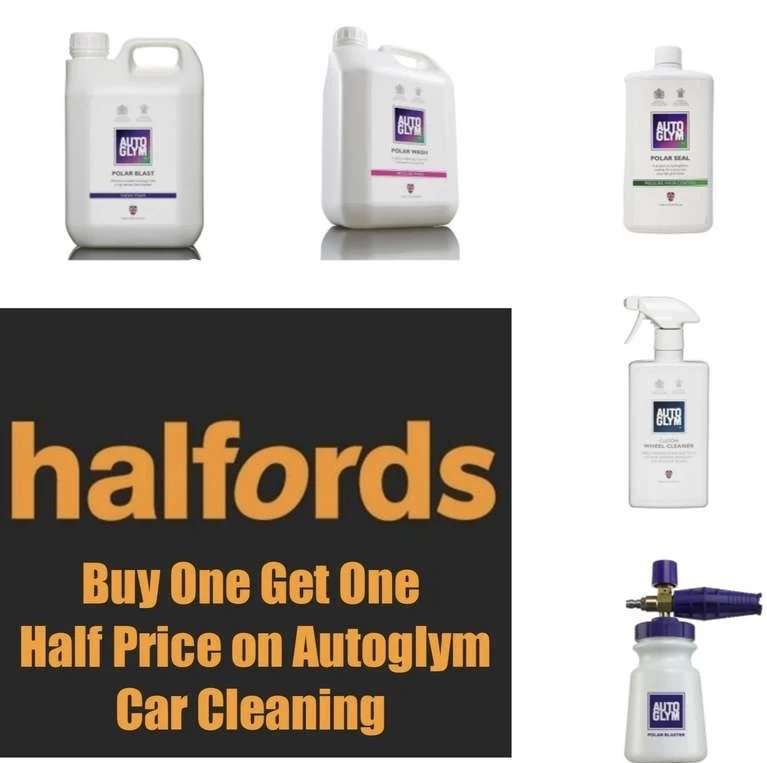 Buy One Get One Half Price On A Range of Autoglym Car Cleaning + Free Collection @ Halfords