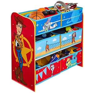 Disney Toy Story 4 Kids Bedroom Toy Storage Unit with 6 Bins by HelloHome, 60cm (H) x 63.5cm (W) x 30cm (D) £31.49 @ Amazon