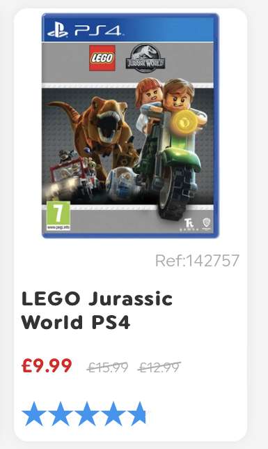 Lego PS4 Games Reduced to £9.99 free collection @ Smyths