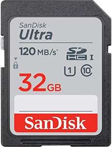 SanDisk Ultra 32GB SDHC Memory Card, Up to 120 MB/s - £5.99 @ Amazon