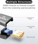 HDMI Coupler,8K HDMI Extender,2.1 Female to Female Adapter Extender Sold by Herfair FBA