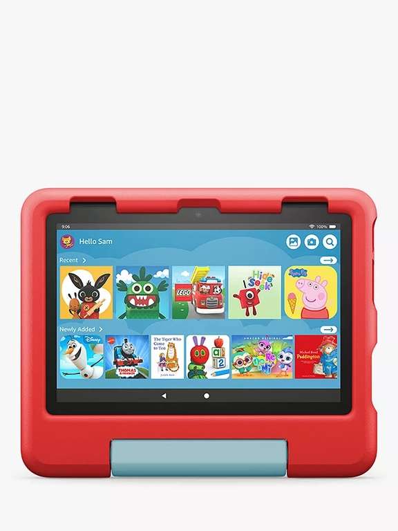Amazon Fire HD 8 Tablet Kids Edition (12th Generation, 2022), Fire OS, Wi-Fi, 32GB, 8", Red - £89.99 delivered @ John Lewis & Partners