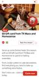 £8 TK Maxx/ Homesense Gift Card via Vodafone VeryMe (Together Customers Only)