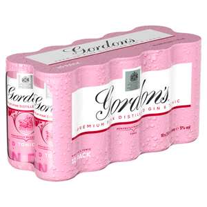 Gordon's Premium Pink Gin and Tonic / London Gin & Diet Tonic / Pimms & Lemonade 10x250ml (Derby)