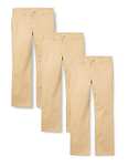 Amazon Essentials Straight-Fit Flat-Front Chino Khaki Trousers - 3-Pack - £4.43 (Size 6Y), 5Y - £5.87, 8Y - £6.99 @ Amazon