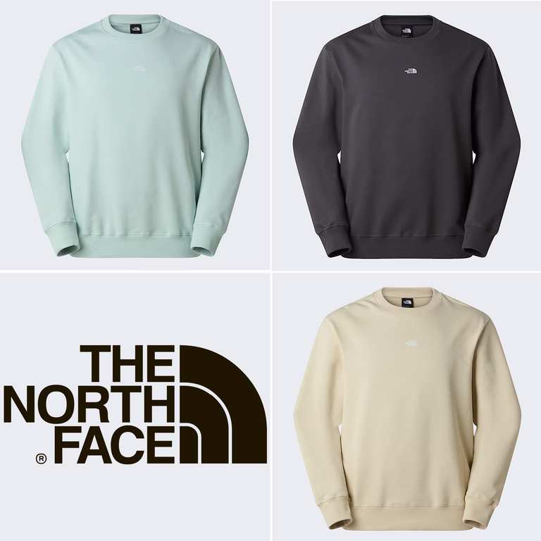 The North Face 100% Cotton Knit French Terry Essential Light Relaxed Sweatshirt (Size: XXS - 2XL) - W/Code - Free Delivery for Members