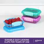 Sistema Lunch Food Storage Containers | 200 ml | Small Snack Pots | BPA-Free Plastic | Assorted Colours | 3 Count £5.39 @ Amazon