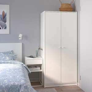 KLEPPSTAD Wardrobe with 2 doors, white, 79x176 cm price drop £79/ 3 Door Wardrobe £115 + Free Click & collect