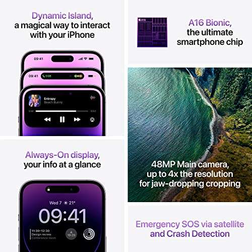 Apple Iphone 14 Pro 256GB Deep Purple £1149 @ Amazon