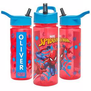 Official Marvel Spider-Man Water Bottle 500ml with A-Z stickers £5.89 @ Amazon