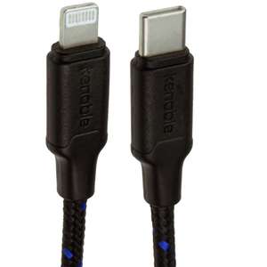 BRAIDED 20AWG USB PD Type C To 8 Pin Lightning FAST CHARGE Charging Cable 1m - £3.63 Delivered @ kenable