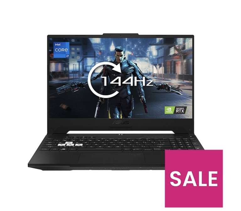 Asus TUF Dash F15 FX517ZM-HN114W Gaming Laptop - 15.6in FHD, Intel Core I7, GeForce RTX 3060, 16GB RAM - £999 (Free Collection) @ Very